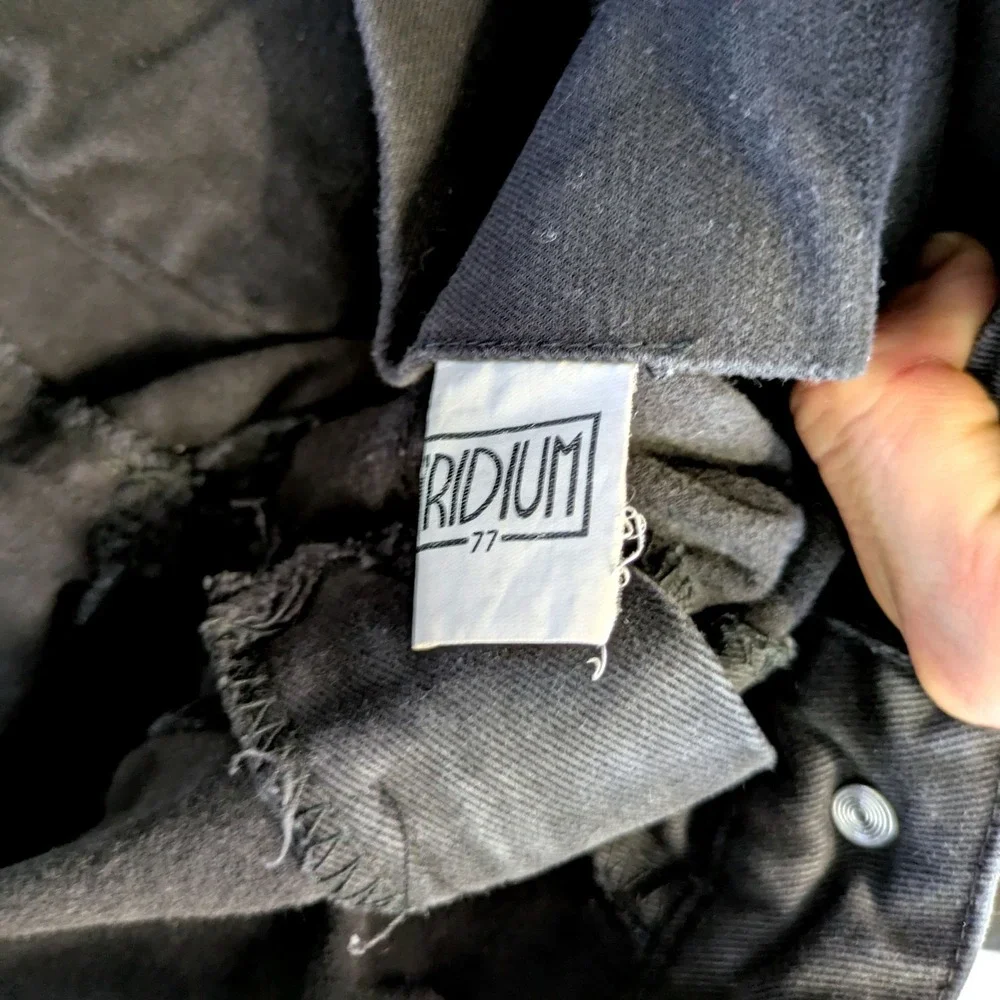 Iridium Mens Black Reflective Cargo Pants Techwear Streetwear Size L (34x31)